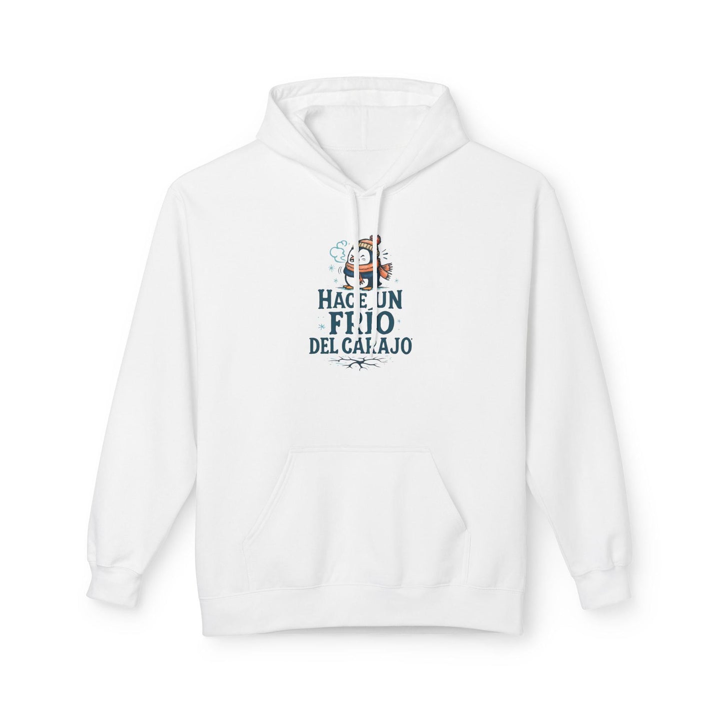 Hace Un Frio Del carajo Hoodie | Spanish Phrase, Vintage Illustration