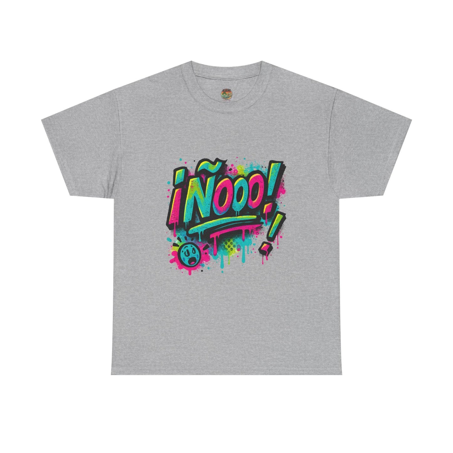Cuban slang Graphic Tee | Neon Graffiti Text T-Shirt