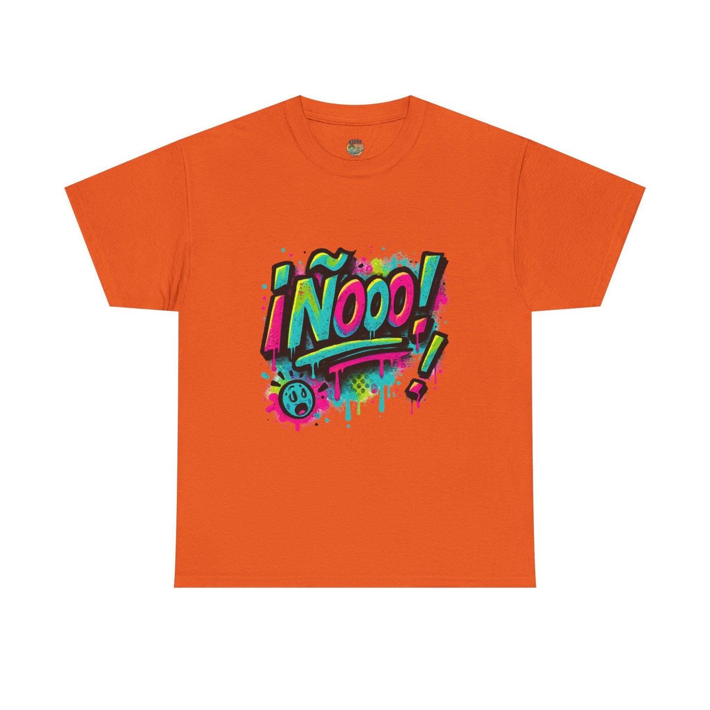 Cuban slang Graphic Tee | Neon Graffiti Text T-Shirt