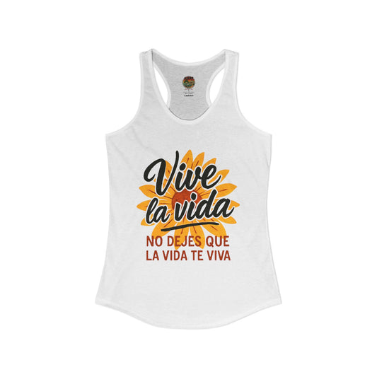 Cuban Life Quote Racerback Tank Top, Summer Sleeveless Tee
